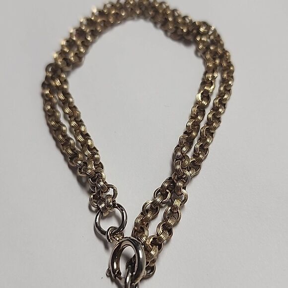 Gold Tone and Faux Pearl Tassel Bracelet Vintage - Picture 2 of 2